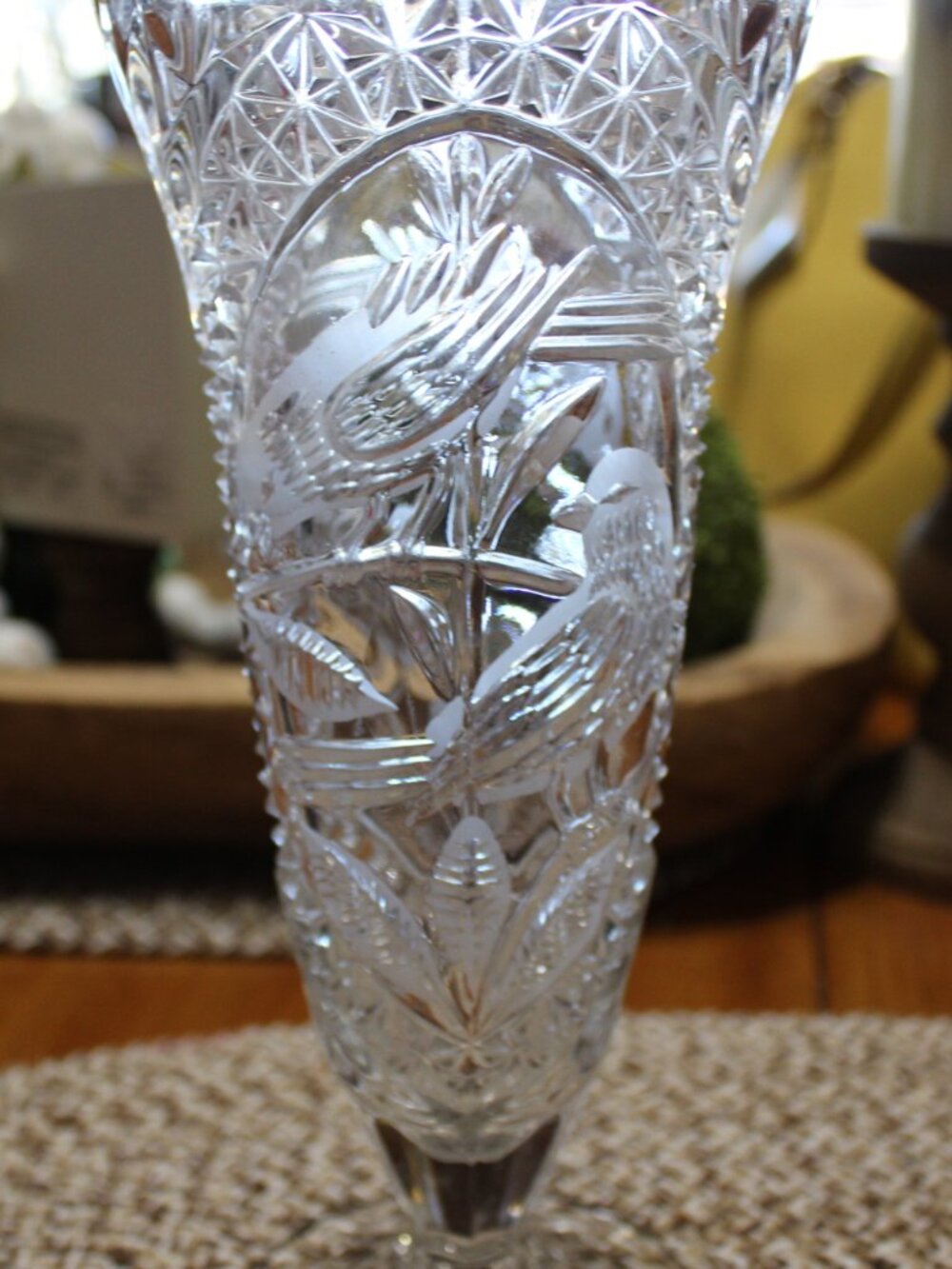 NWOT Hofbauer Brydes lead crystal Vase Beautiful!